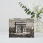 Carte Postale Paris Arc vintage de Triomphe 1943 (Debout devant)