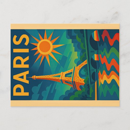 Carte postale Paris Art déco (Devant)