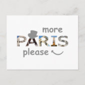 Carte Postale Paris Attractions Plus Paris S'il vous plaît Parti (Devant)