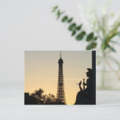 Carte Postale Paris au coucher du soleil (Debout devant)