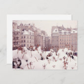 Carte Postale Paris blanc (Devant / Derrière)