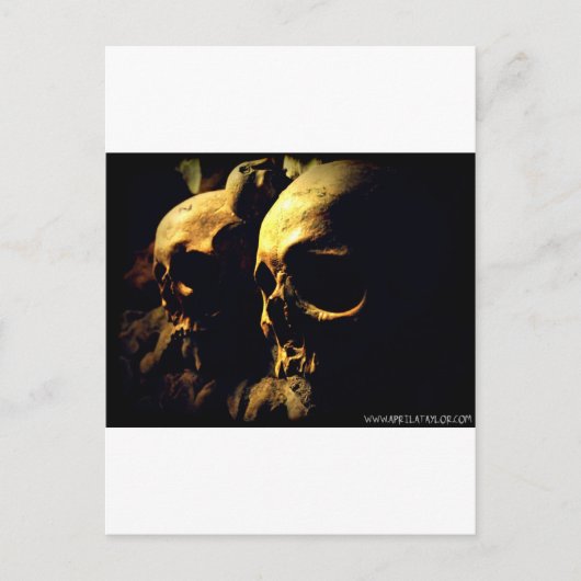 Carte Postale Paris Catacombes par April A Taylor (Devant)