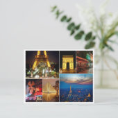 Carte Postale Paris collage france ville voyage ville (Debout devant)