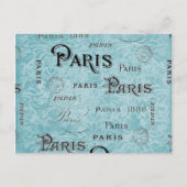 Carte Postale Paris | Damas bleues (Devant)