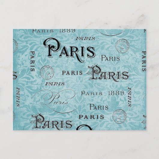 Carte Postale Paris | Damas bleues (Devant)