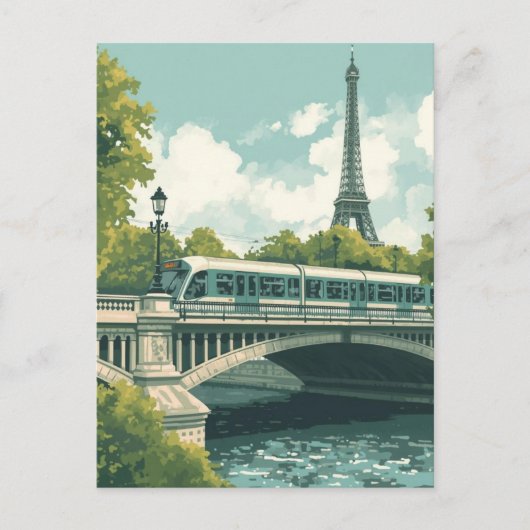Carte Postale Paris Eiffel Tower (Devant)