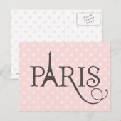 Carte Postale Paris élégant (Devant / Derrière)