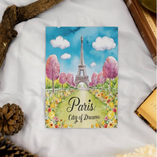 Carte Postale Paris En Fleur : Un Printemps Rêvé