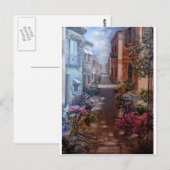 Carte Postale Paris en fleurs (Devant / Derrière)