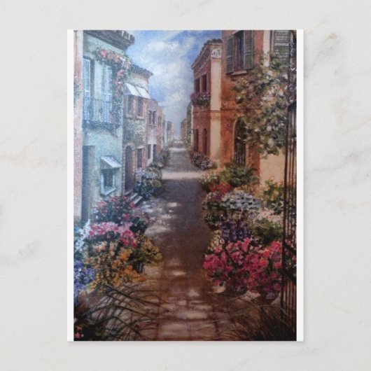 Carte Postale Paris en fleurs (Devant)