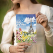 Carte Postale Paris en fleurs