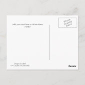 Carte Postale Paris en fleurs (Dos)