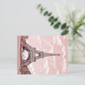 Carte Postale Paris en Pink Tour Eiffel France (Debout devant)