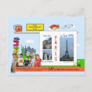 Carte Postale Paris est la Ville Lumière !