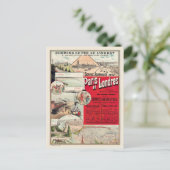 Carte Postale Paris et Londres Poster vintage 1890 (Debout devant)