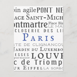 Carte Postale Paris et ses monuments