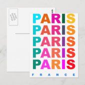 Carte Postale Paris France (Devant / Derrière)