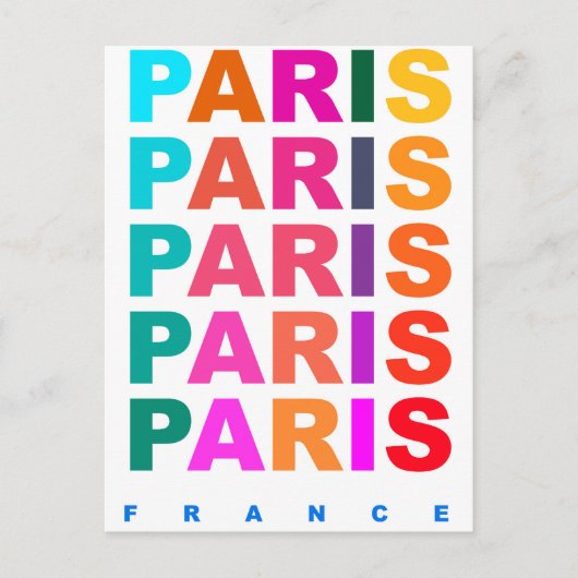 Carte Postale Paris France (Devant)