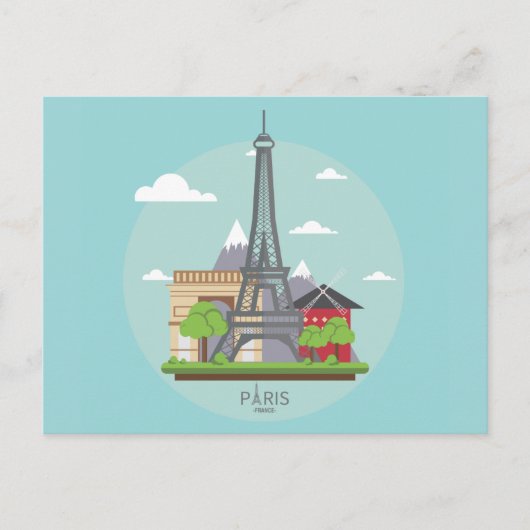 Carte postale Paris France (Devant)