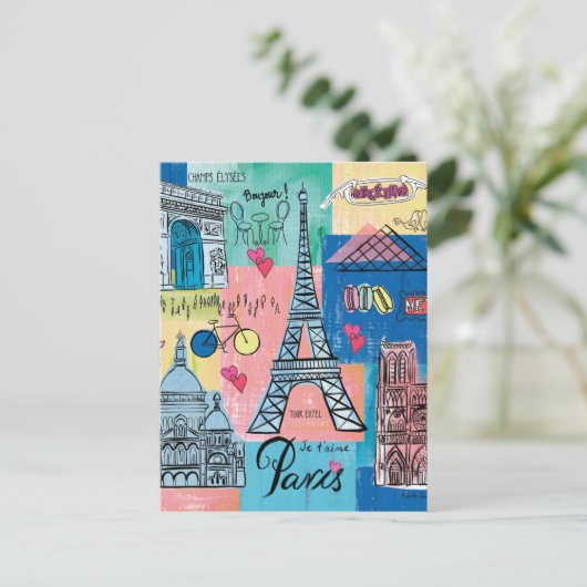 Carte Postale Paris, France (Debout devant)