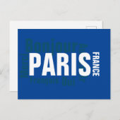 Carte Postale Paris, France (Devant / Derrière)