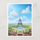 Carte Postale Paris France Art Vintage Voyage  (Devant)