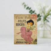 Carte Postale Paris France Danseur Vintage Can-Can (Debout devant)