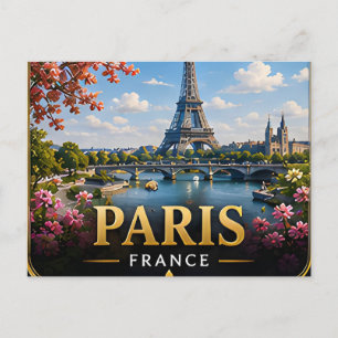 Carte Postale Paris France Icône Évasion Européenne 🗼