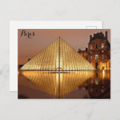 Carte Postale Paris France Musée du Louvre Pyramide Photo (Devant / Derrière)