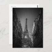 Carte Postale paris france noir et blanc (Devant / Derrière)