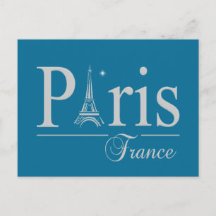 Carte postale Paris France, personnaliser