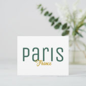 Carte Postale Paris, France Souvenir (Debout devant)