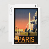Carte Postale Paris France Vintage (Devant / Derrière)