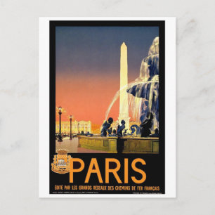 Carte Postale Paris France Vintage
