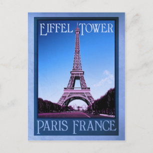 Carte Postale paris france vintage look