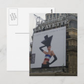 Carte Postale Paris - Galeries Lafayette - (Devant / Derrière)
