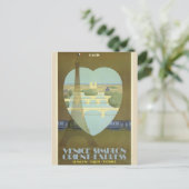 Carte postale Paris Heart Vintage voyage (Debout devant)