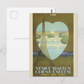 Carte postale Paris Heart Vintage voyage (Devant / Derrière)