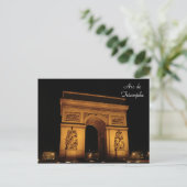 Carte Postale Paris Illuminations : Arc de Triomphe (Debout devant)