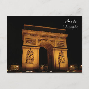 Carte Postale Paris Illuminations : Arc de Triomphe