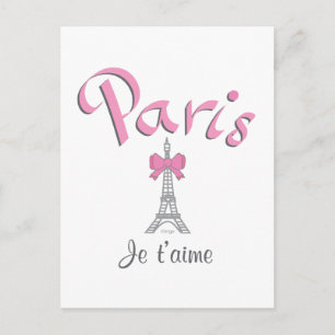 Carte Postale Paris - Je t'aime (Je t'aime)