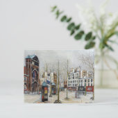 Carte Postale Paris, la Place des Abbesses; Utrillo (Debout devant)