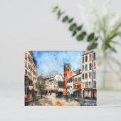 Carte Postale Paris, la rue des Abbesses (Debout devant)