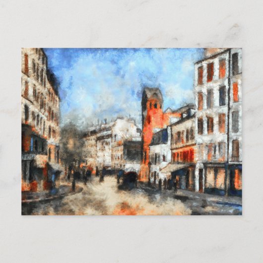 Carte Postale Paris, la rue des Abbesses (Devant)