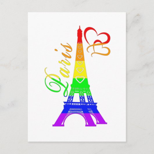 Carte Postale Paris | LGBTQ+ Pride (Devant)