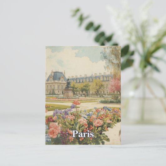 Carte Postale Paris Louvre (Debout devant)