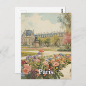 Carte Postale Paris Louvre (Devant / Derrière)