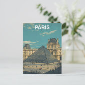 Carte Postale Paris Louvre (Debout devant)