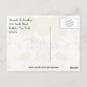 Carte Postale Paris Mariage Thème Merci (Dos)