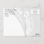 Carte Postale Paris Merci à thème (Dos)